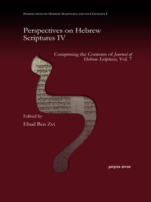 cover image of Perspectives on Hebrew Scriptures IV